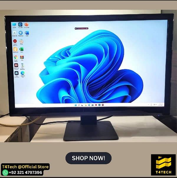 27" INCH A+ 2K LED MONITOR QUAD HD IPS LCD HDMI, DP, DVI, VGA, SPEAKER 6