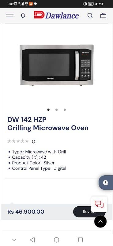 DW 142 HZP Grilling Microwave Oven 5