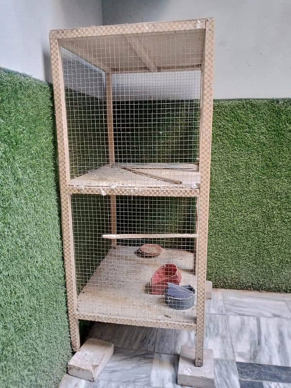 Wooden Bird Cage – Spacious & Durable | Perfect for Parrots & Cocktail 1