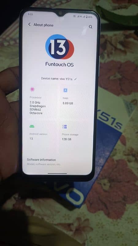 vivo y51s 8/128  exchange possible 5