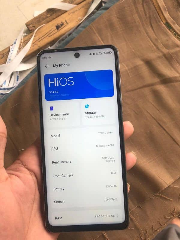 Tecno pova 5 PRO 5G with full packing and 5 months official warranty. 3