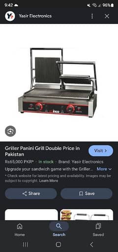 griller panini grill double