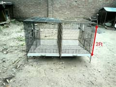 Full heavy cage for all types of parrots with 2 breeding boxes