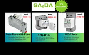 GA&DA AC/DC  SPD , MCCB , MCB , Breaker  4P,  2P Fuse/ Fuse Base