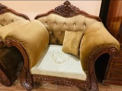 Solid wood sofa