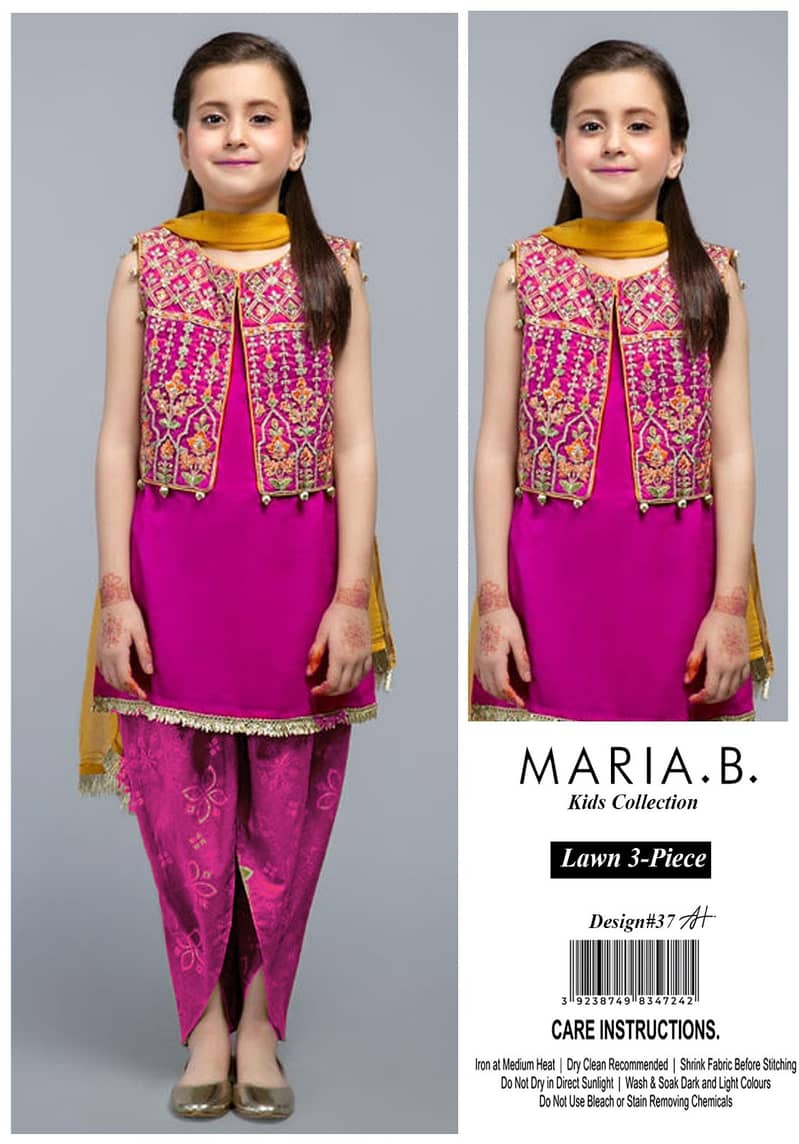 Kids 3 pieces lawn call us for order 03017186072 price 1300 2