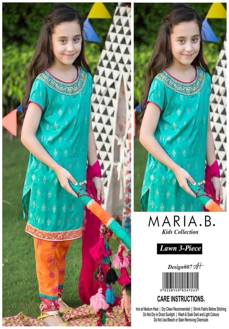 Kids 3 pieces lawn call us for order 03017186072 price 1300 8