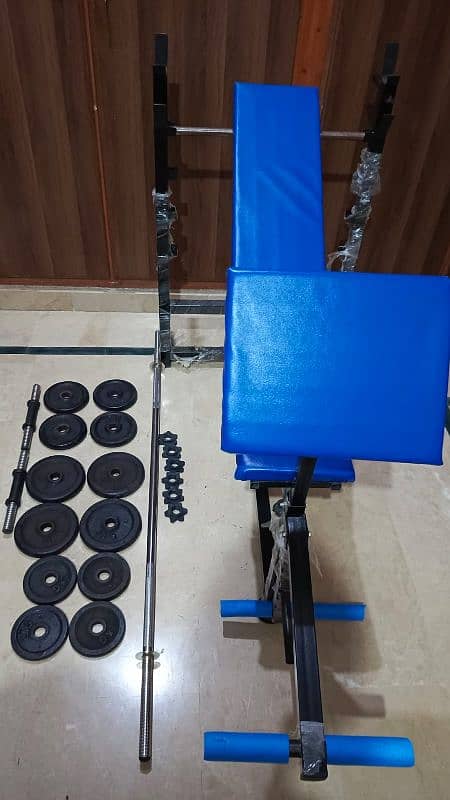 mini home gym/ weight plates/rod /screws/ bench/dumbbell rod/gym/mini 0