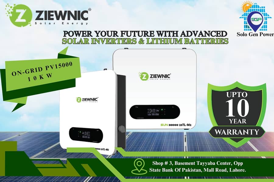 Ziewnic 3 Phase On-Grid Inverter | Pv 15000 10KW | Sun Series Tl-M2 0