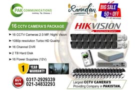 16 HD CCTV Cameras Package HikVision (Authorized Dealer)