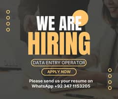 Hiring Data Entry Operator – Office-Based