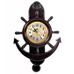 Ship Anchor Steering pendulum Style Wall Clock