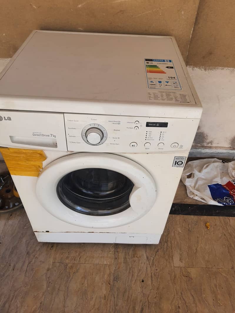 LG Front Door Washing Machine (7KG) Spare Parts Available! Model F10C3 1