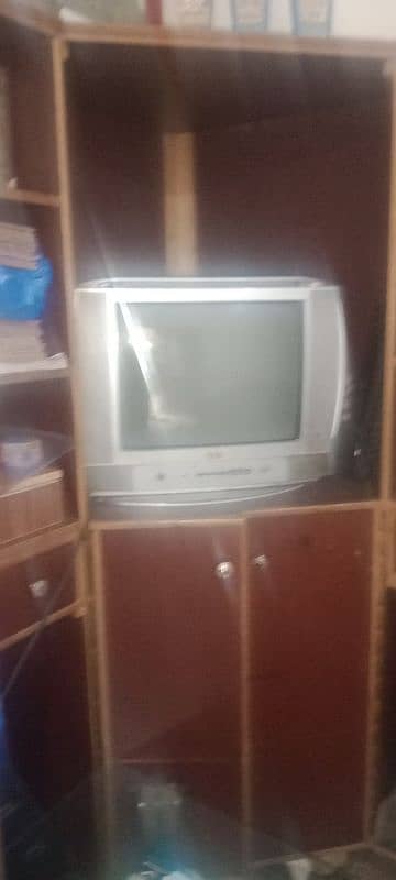 tv rack with LG tv available for sale 2