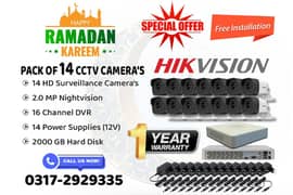 14 CCTV Cameras Bundle Brand HIKVision