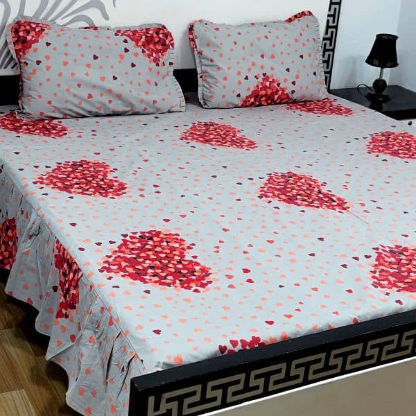 Cotton Frilled Bedsheets 1