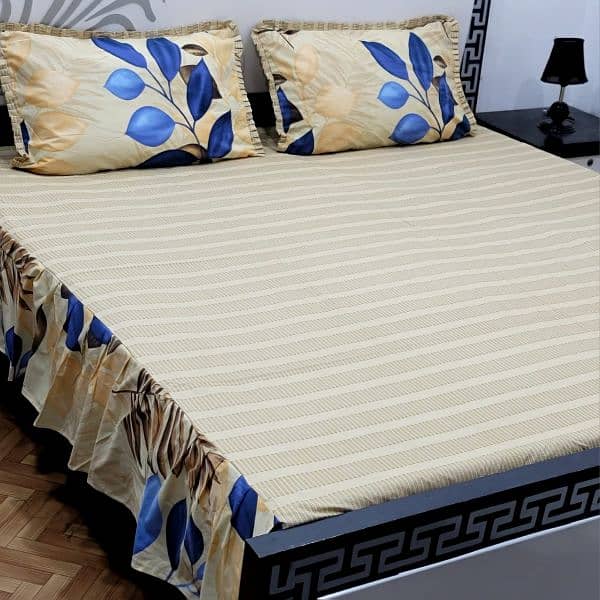 Cotton Frilled Bedsheets 3