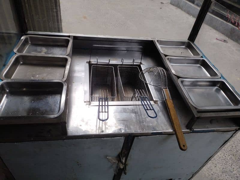 Samosa & Chips counter /stall / fryer for sale 0