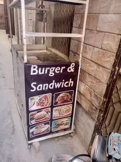 burger and Shawarma sandwich counter