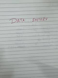 Data entery