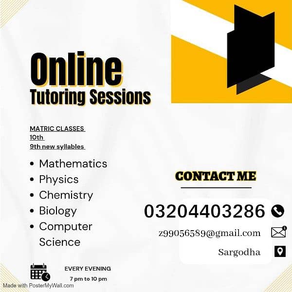 Online classes, Tutor, Tuition, Maths & Science, English, Physics 0