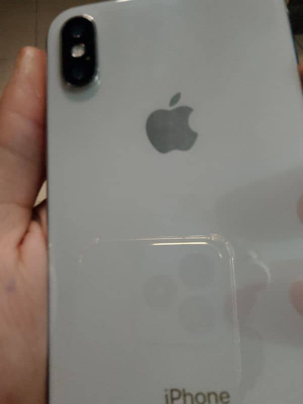 PTA Approved  for sale iPhone X with back cover and charger 0