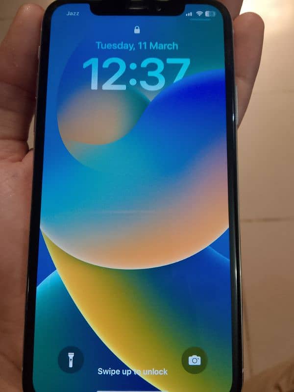 PTA Approved  for sale iPhone X with back cover and charger 1