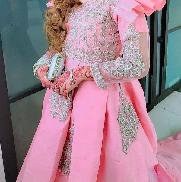 pink fairy tail dress for walima or party 1