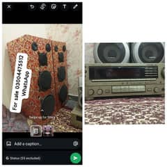 urgent sale speaker and Japani amplifier Bluetooth install all ok