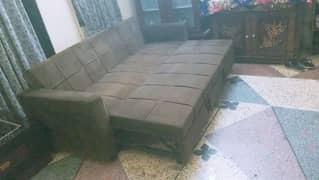 Double Sofa Bed With 2 Cushion