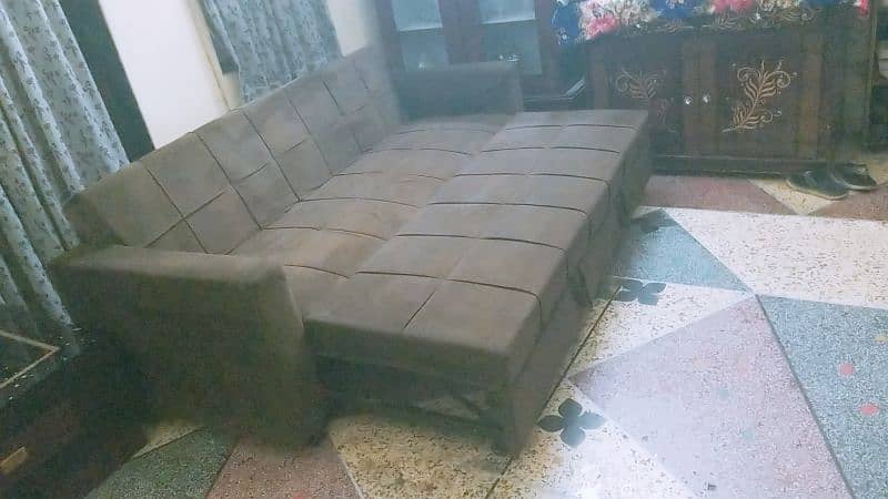 Double Sofa Bed With 2 Cushion 0