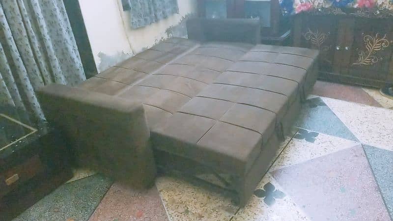 Double Sofa Bed With 2 Cushion 1