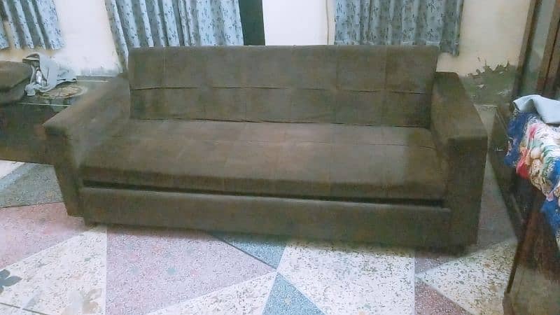 Double Sofa Bed With 2 Cushion 2