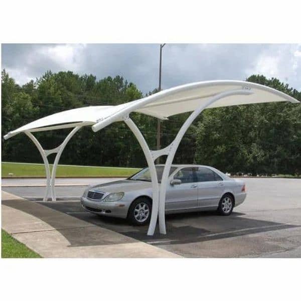 New design car porch , Premium car parking shade, Canopy shade 6
