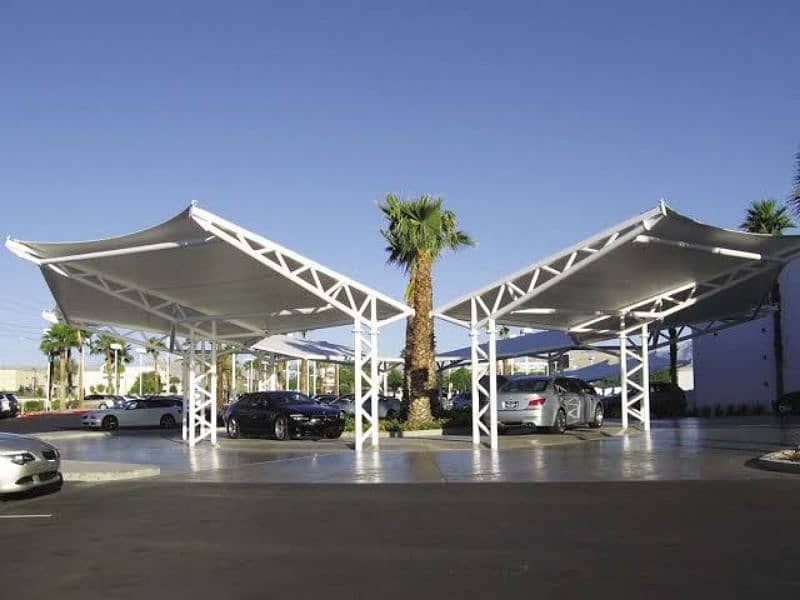 Modern tensile parking shed - Storage shed - Outdoor shade - Canopy 0