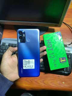 Infinix hot play with box 4/64 urgent sale