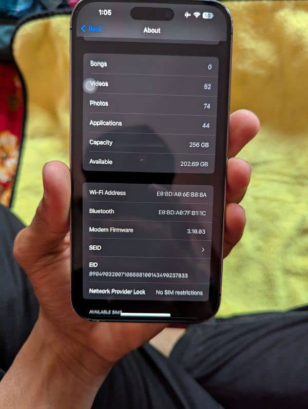 iPhone 14 Pro Max Deep Purple 256 gb Non Pta Factory Unlock 2