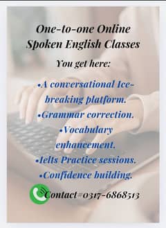 Learn Spoken English, English Tutor, Online session, Fluent English