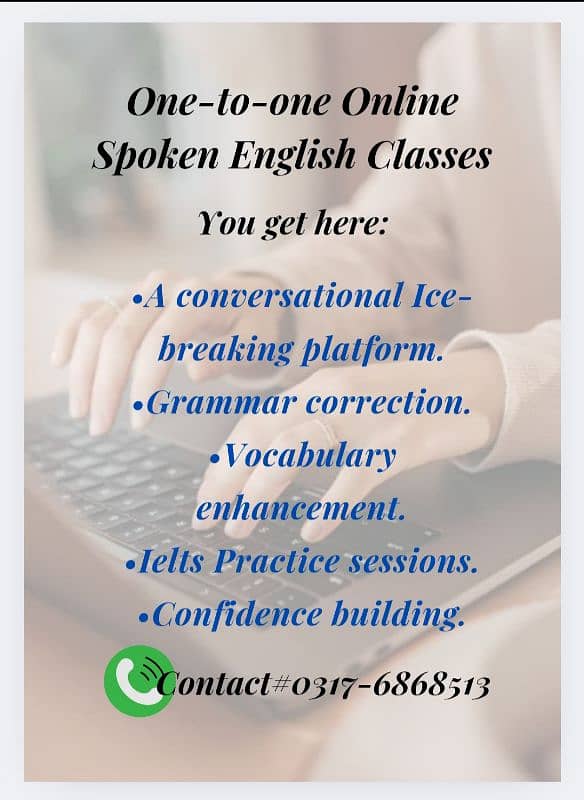 Learn Spoken English, English Tutor, Online session, Fluent English 0