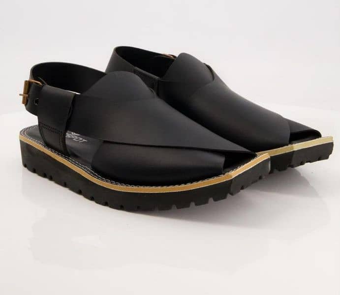 signature peshawari chappal black 4