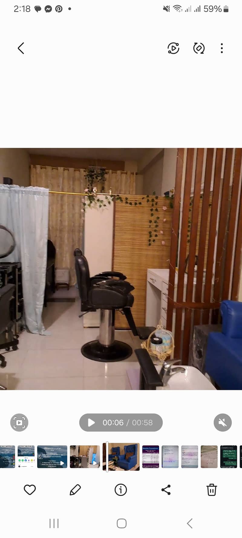 Running salon for sale 1