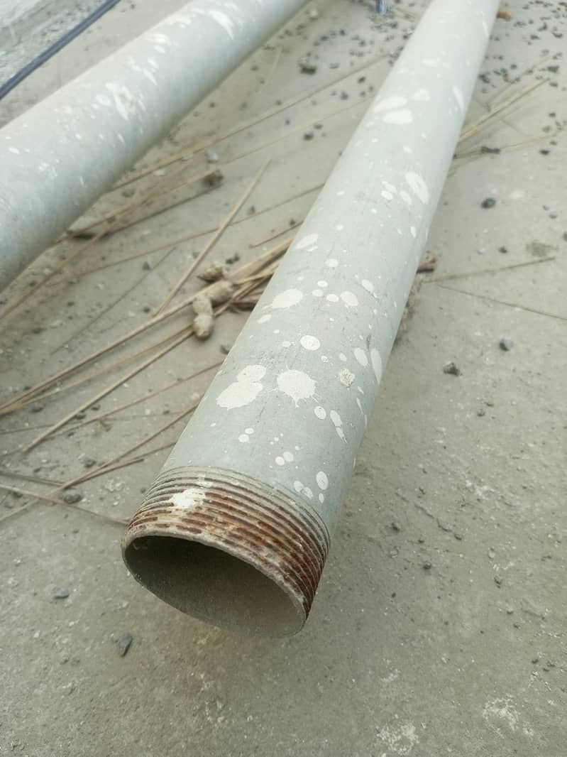 PVC Pipes Are Steel. Round 3" Inches 6 meter at 60/kg in Size 3" inches 1