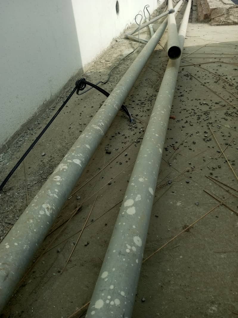 PVC Pipes Are Steel. Round 3" Inches 6 meter at 60/kg in Size 3" inches 3