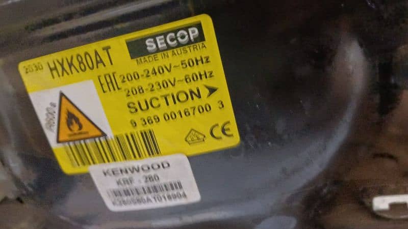 Kenwood Refrigerator KRF-23357. /280L 7