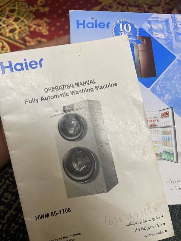 Haier automatic washing machine 4