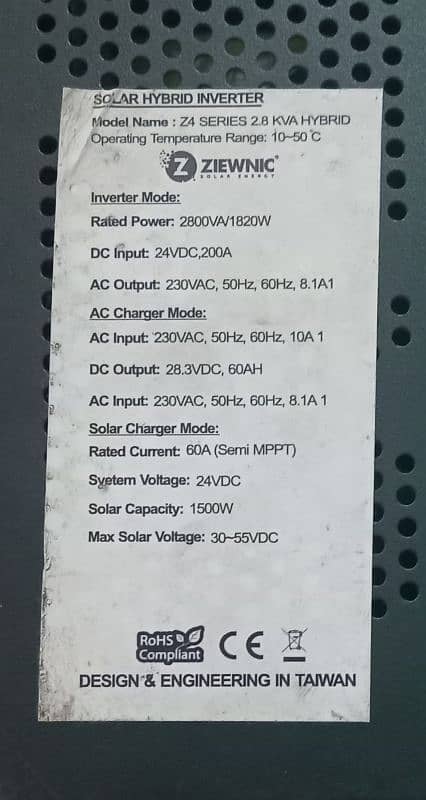 SOLAR HYBRID INVERTER 2.8 (KVA) 1