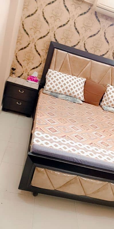 Wooden King size bed set for sell. 1