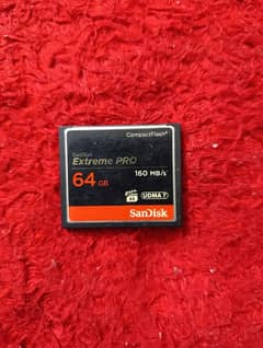 SanDisk 64gb supper fast speed 4k supported CF card