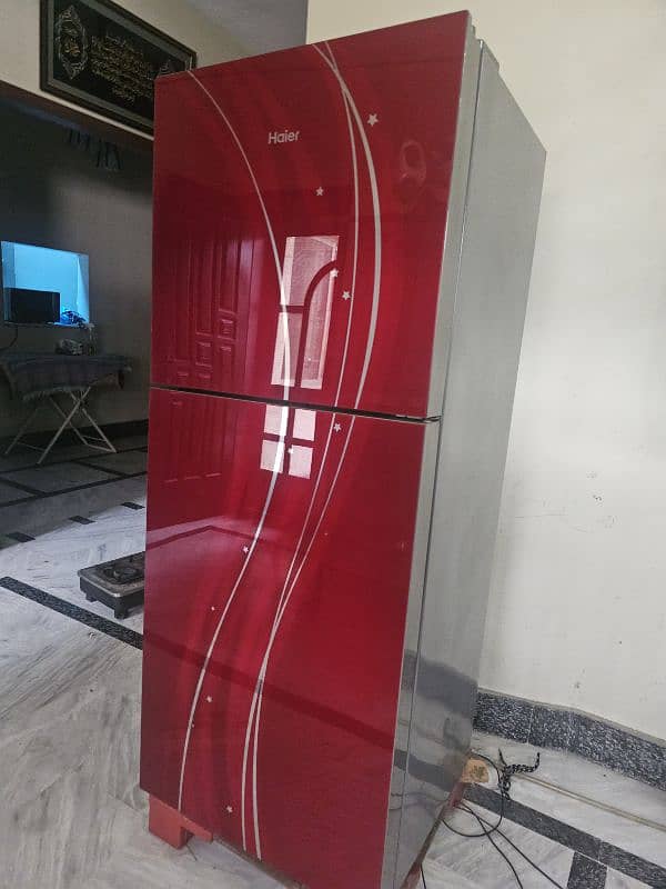 Glass Door Medium size Haier fridge | Excellent Good Condition 1