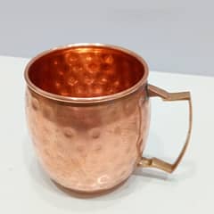 Vintage 100% copper mug, 300ml capacity, 200g weight